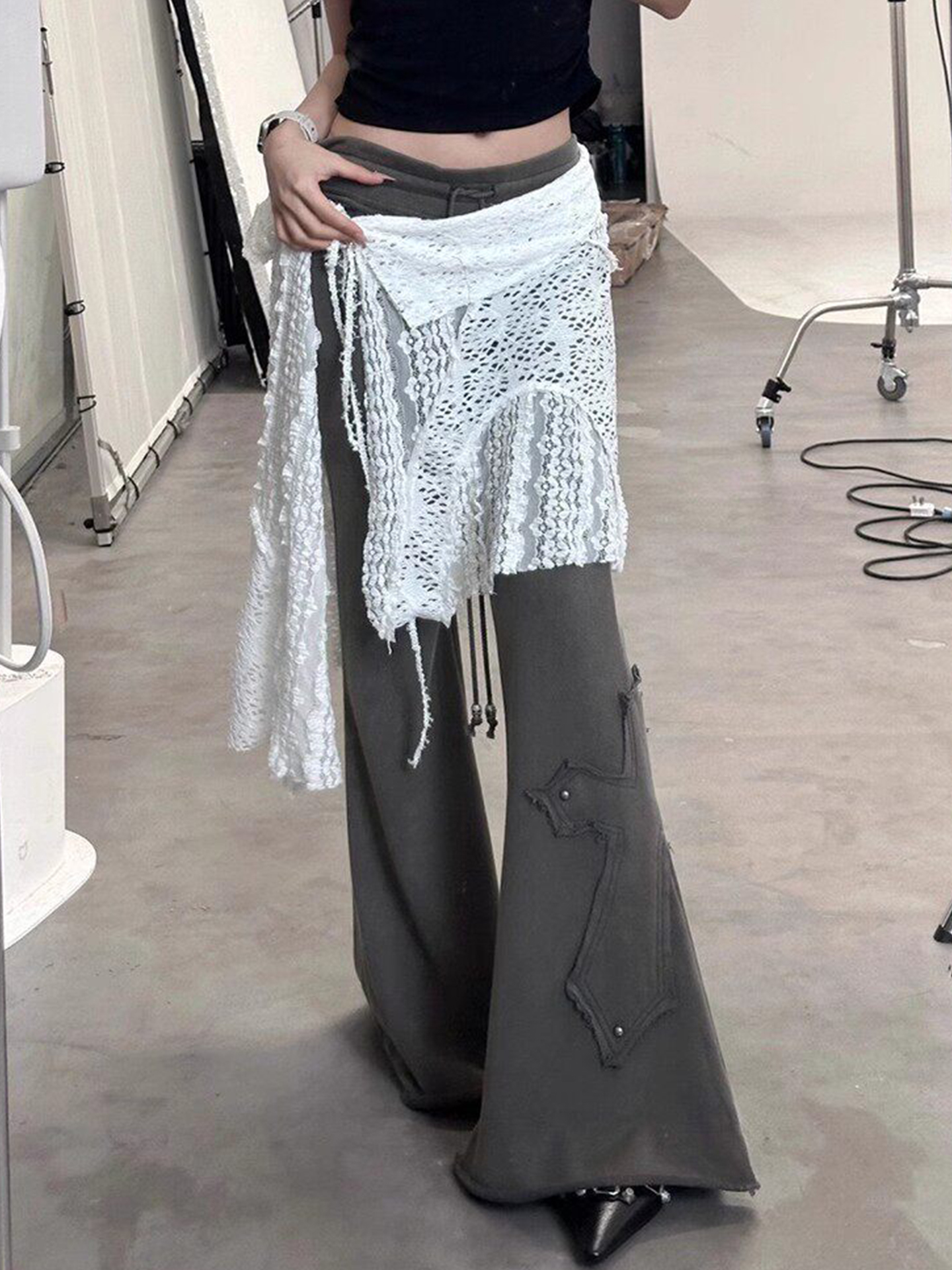 Street Style Layered Hollow ou - Women'S Fashion Layering avis et prix