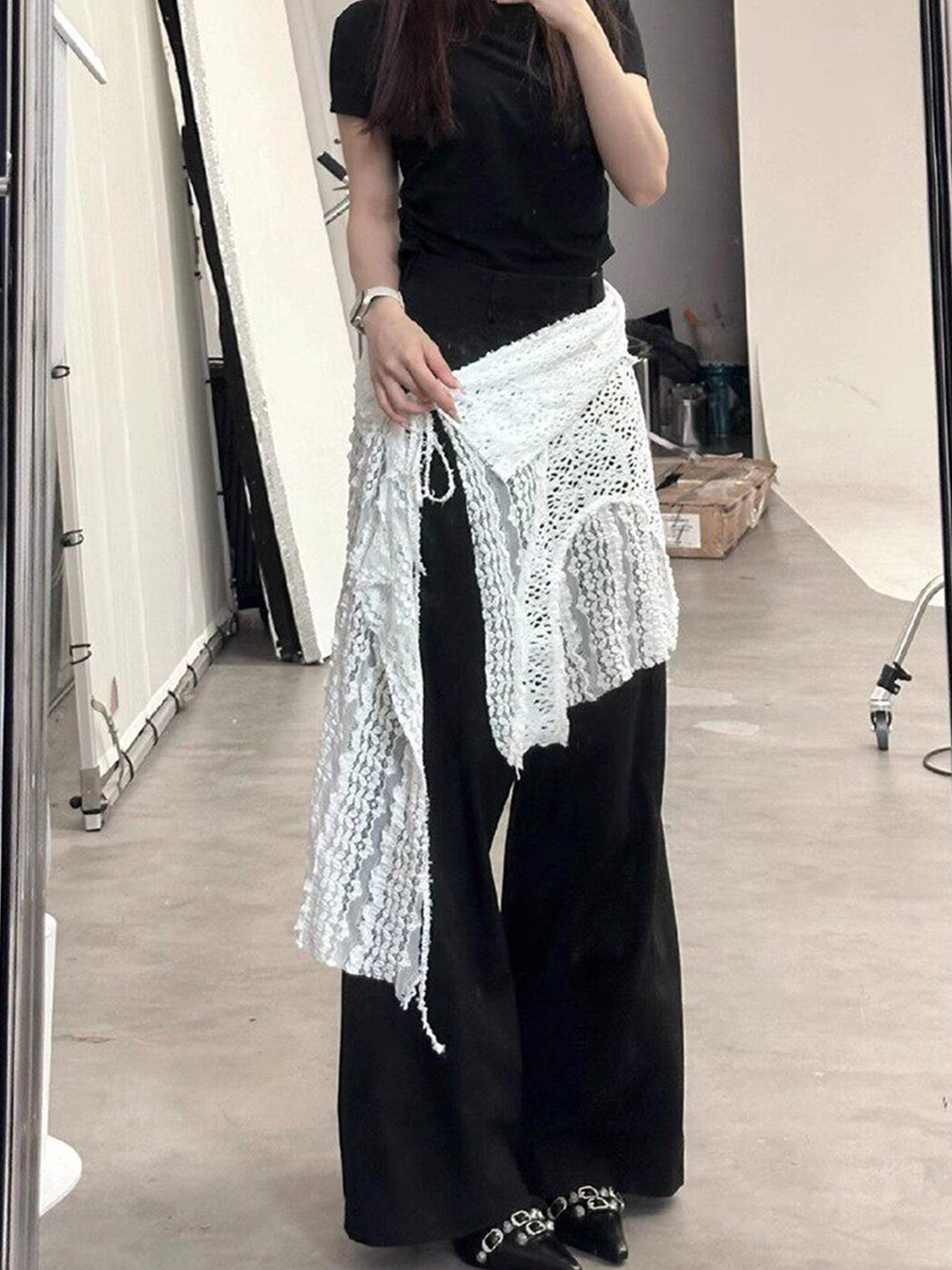 Street Style Layered Hollow ou - Women'S Fashion Layering avis et prix