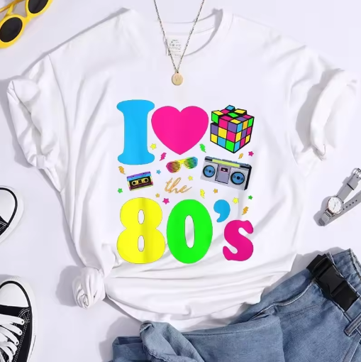 New Fashion I Love The 80s T-S - Women'S Fashion From The 80S avis et prix