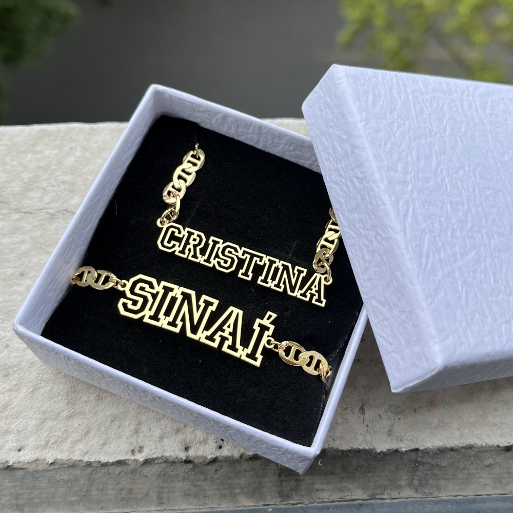 DUOYING Custom Name Hollow Nec - Women Fashion Names avis et prix