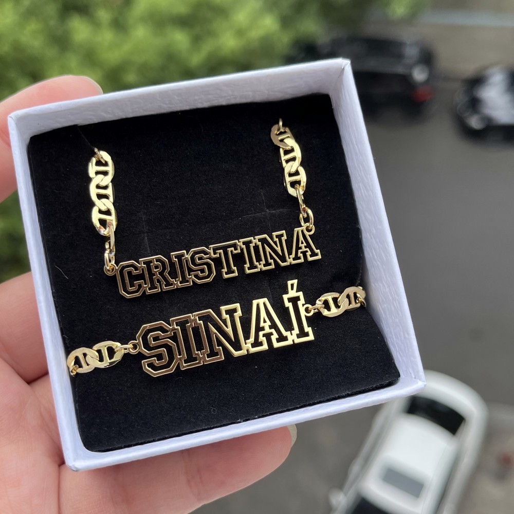 DUOYING Custom Name Hollow Nec - Women Fashion Names avis et prix