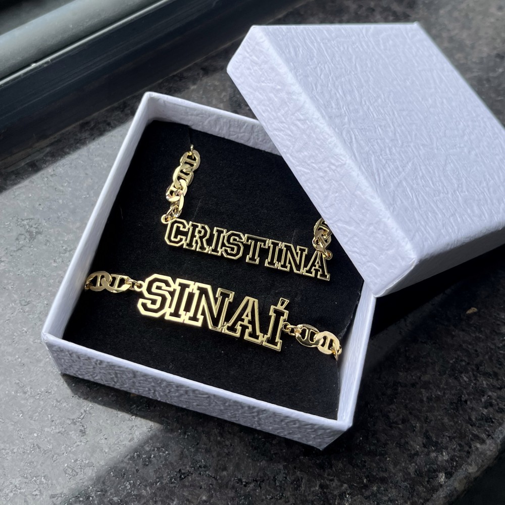 DUOYING Custom Name Hollow Nec - Women Fashion Names avis et prix