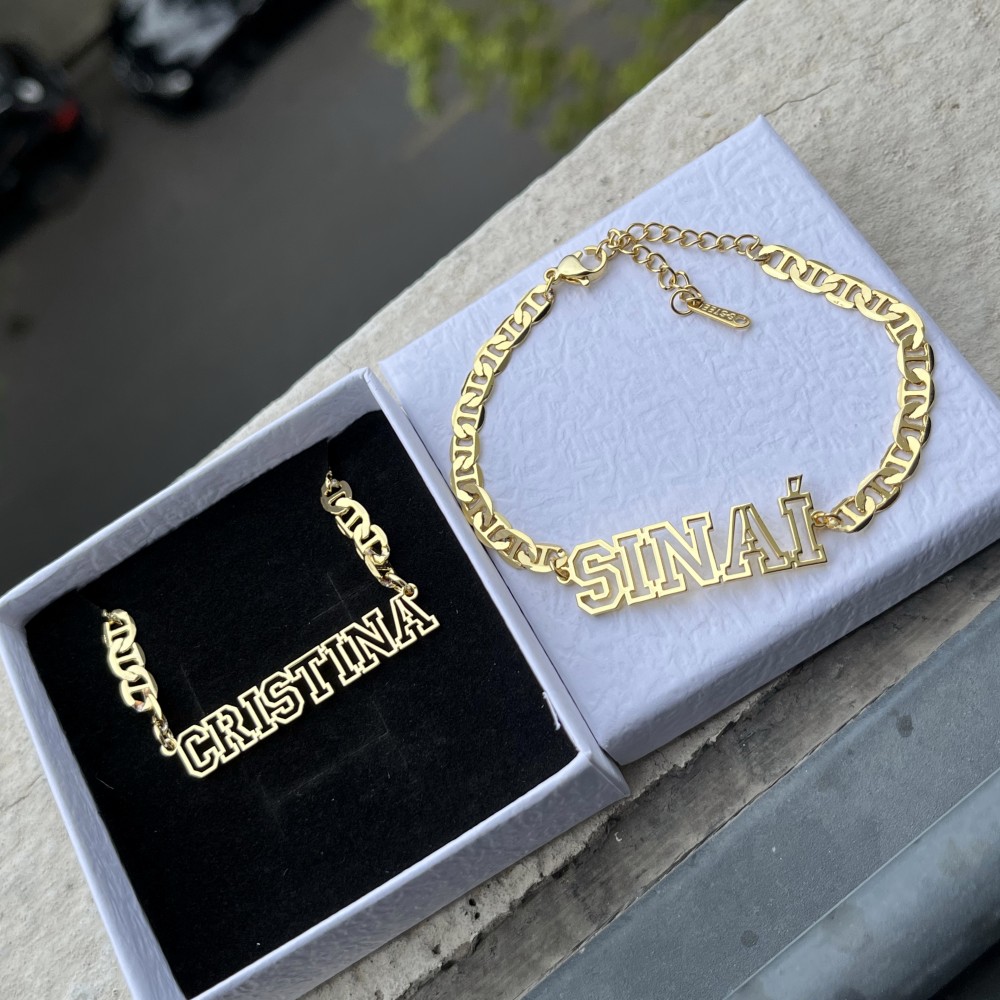 DUOYING Custom Name Hollow Nec - Women Fashion Names avis et prix