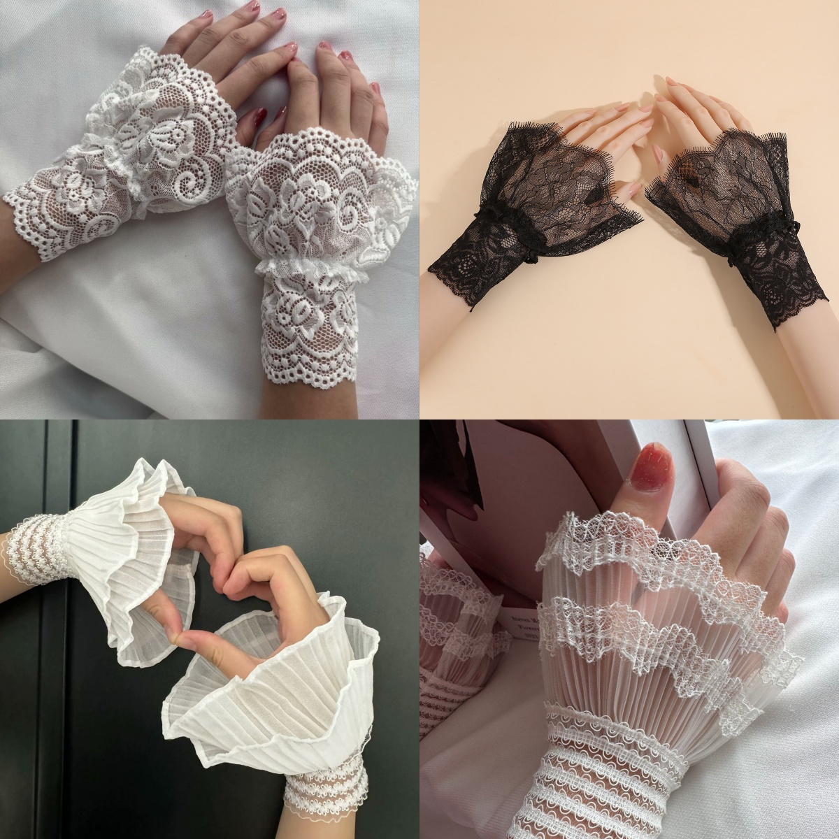 Detachable Lace Flower Mesh Fl - Women'S Fashion Layering avis et prix