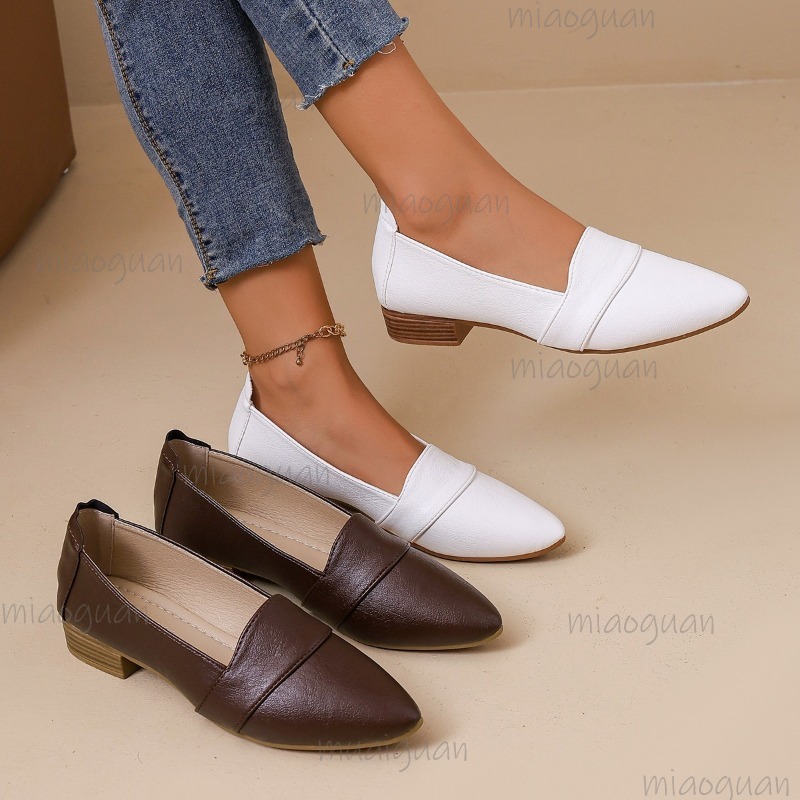 Vintage Pointed Toe Loafers Wo - Women'S Fashion Walking Shoes avis et prix