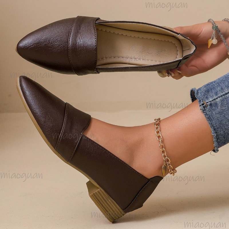 Vintage Pointed Toe Loafers Wo - Women'S Fashion Walking Shoes avis et prix