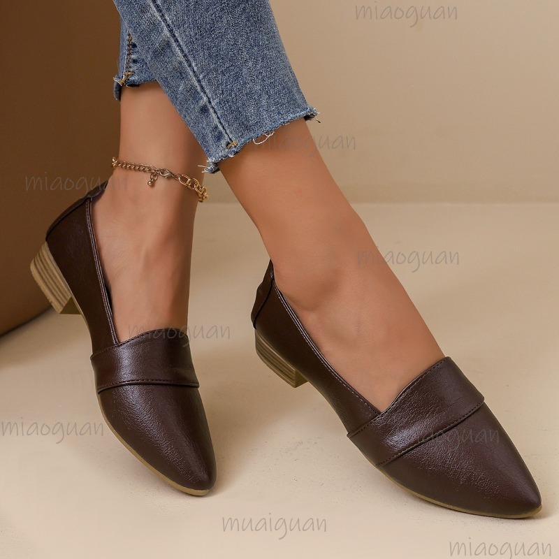 Vintage Pointed Toe Loafers Wo - Women'S Fashion Walking Shoes avis et prix