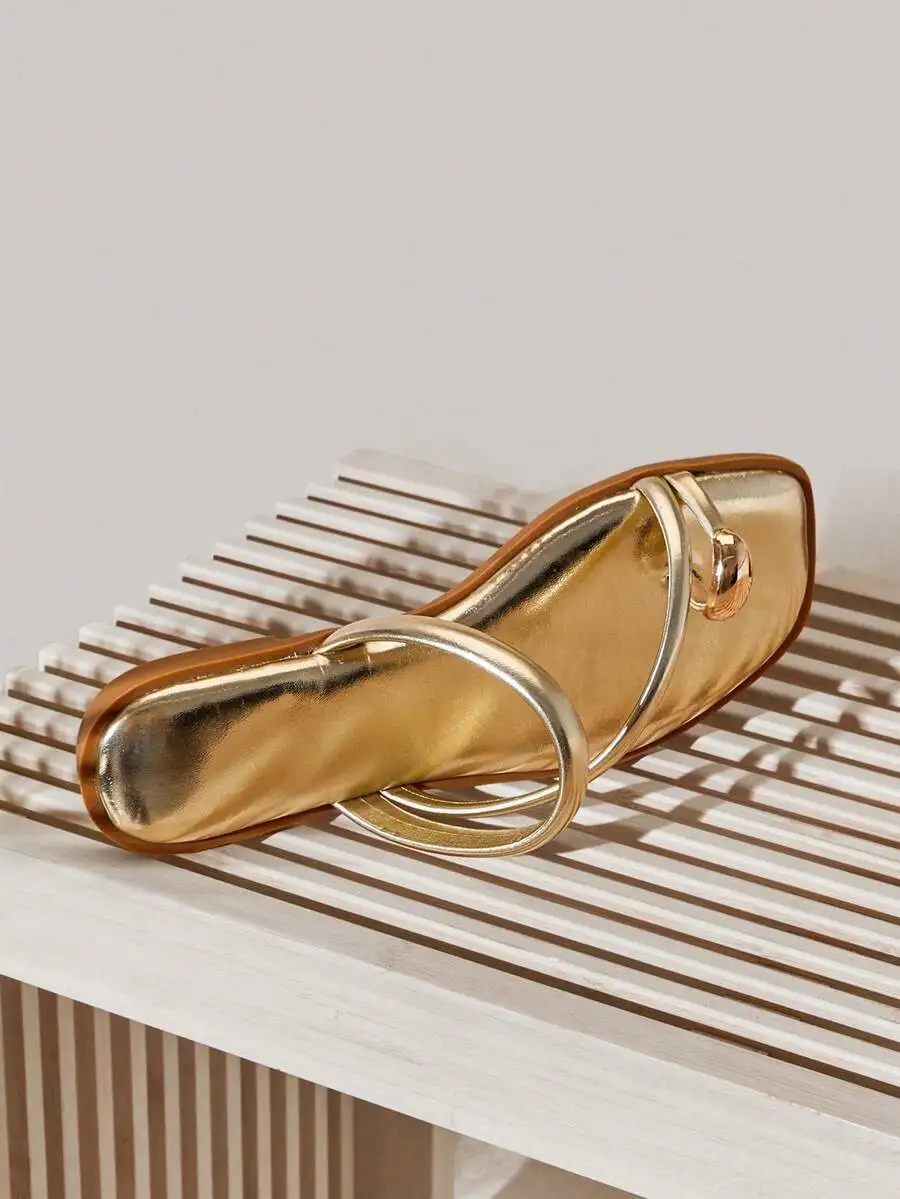 Womens Square Toe Minimalist M - Women'S Fashion Rings Gold avis et prix