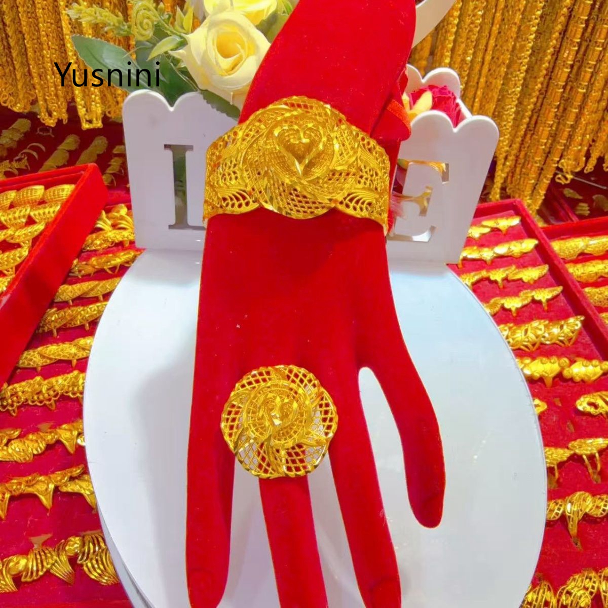 New Dubai Fashion 24K Gold Pla - Women'S Fashion Rings Gold avis et prix