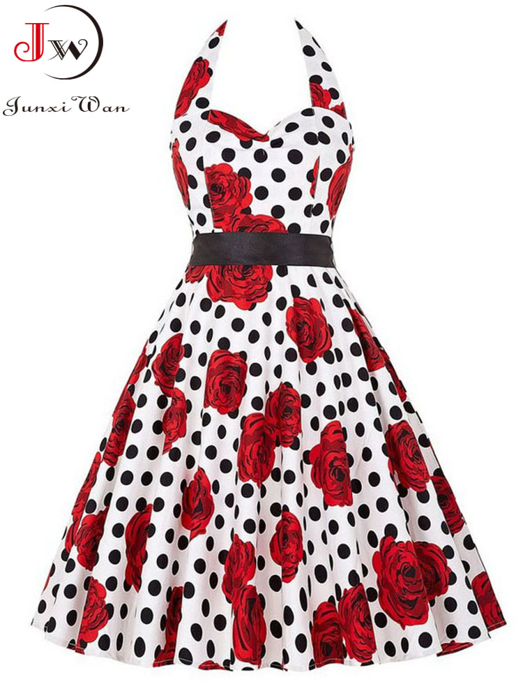 Women Summer Polka Dot Vintage - Women'S Fashion From The 60S avis et prix
