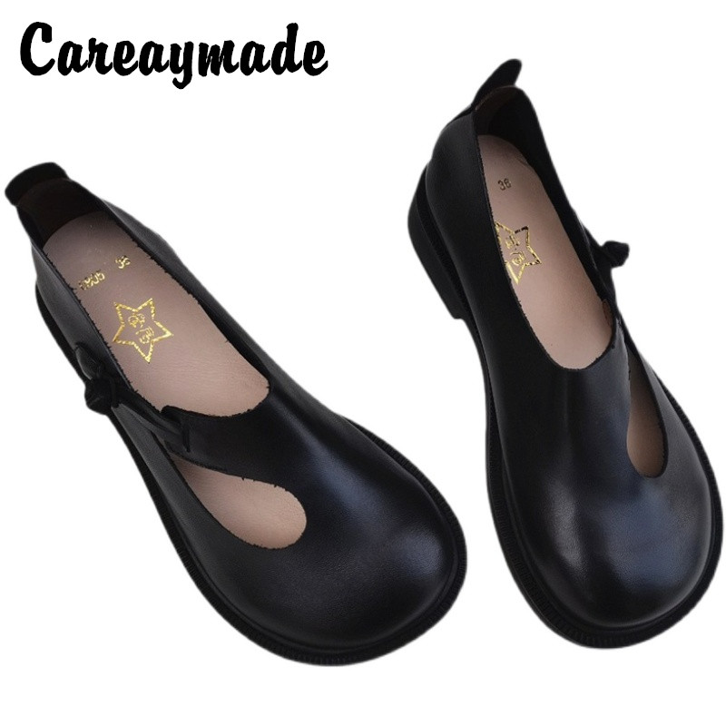 Careaymade-Genuine leather big - Women'S Fashion Walking Shoes avis et prix