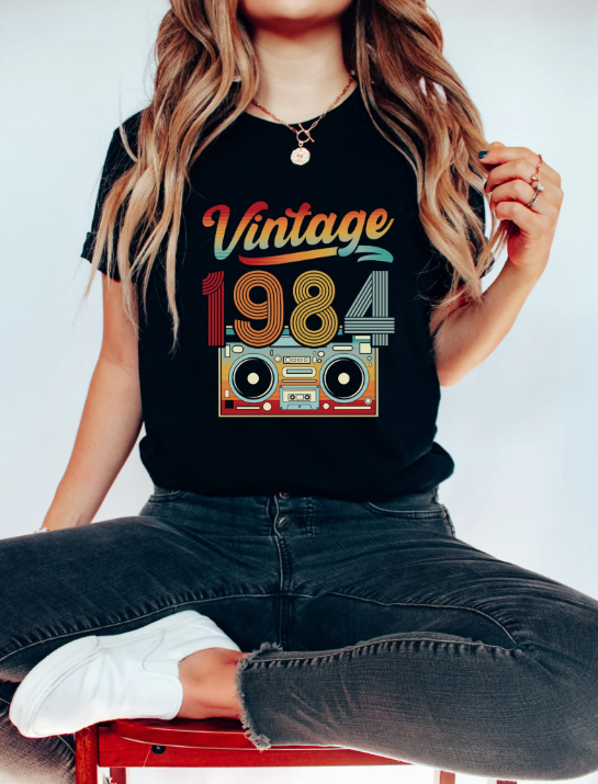 Vintage 1984 Cassette Tape Gra - Women'S Fashion From The 80S avis et prix