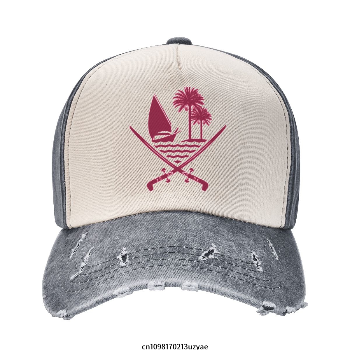 Emblem Of Qatar Cowboy Hat Wom - Women Fashion Qatar avis et prix