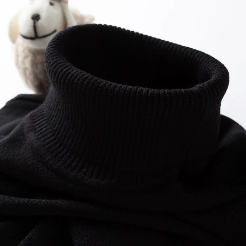 Mens Turtleneck Sweater Slim F - Ribbed Knit Sweater avis et prix