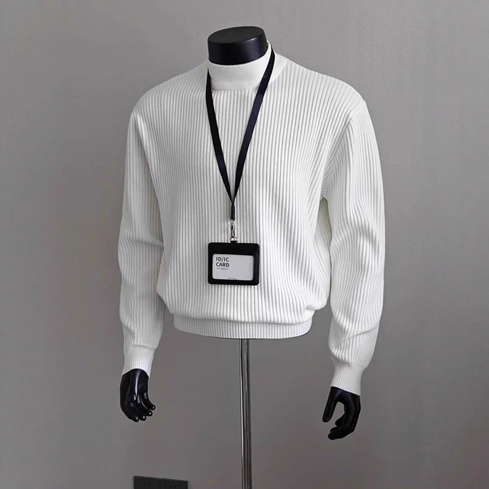 Man Base Layer 2026 Spring Men - Ribbed Knit Sweater avis et prix