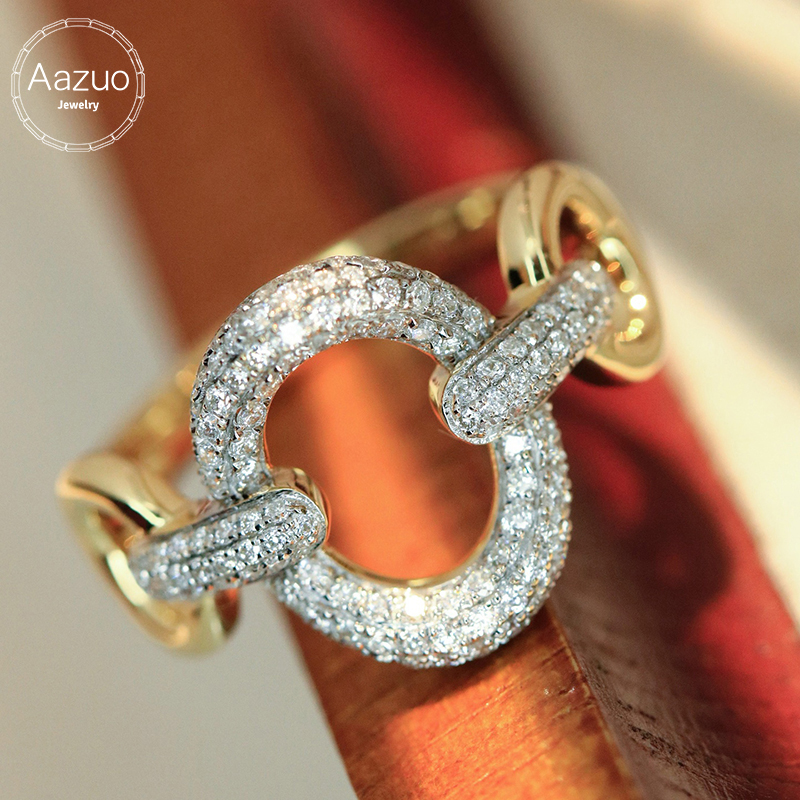 Aazuo Fine Jewely Real 18K Yel - Women'S Fashion Rings Gold avis et prix
