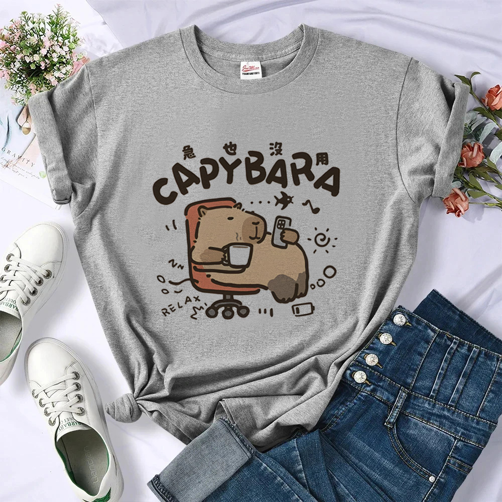 Capybara t shirt female women  - Women'S Fashion From The 80S avis et prix