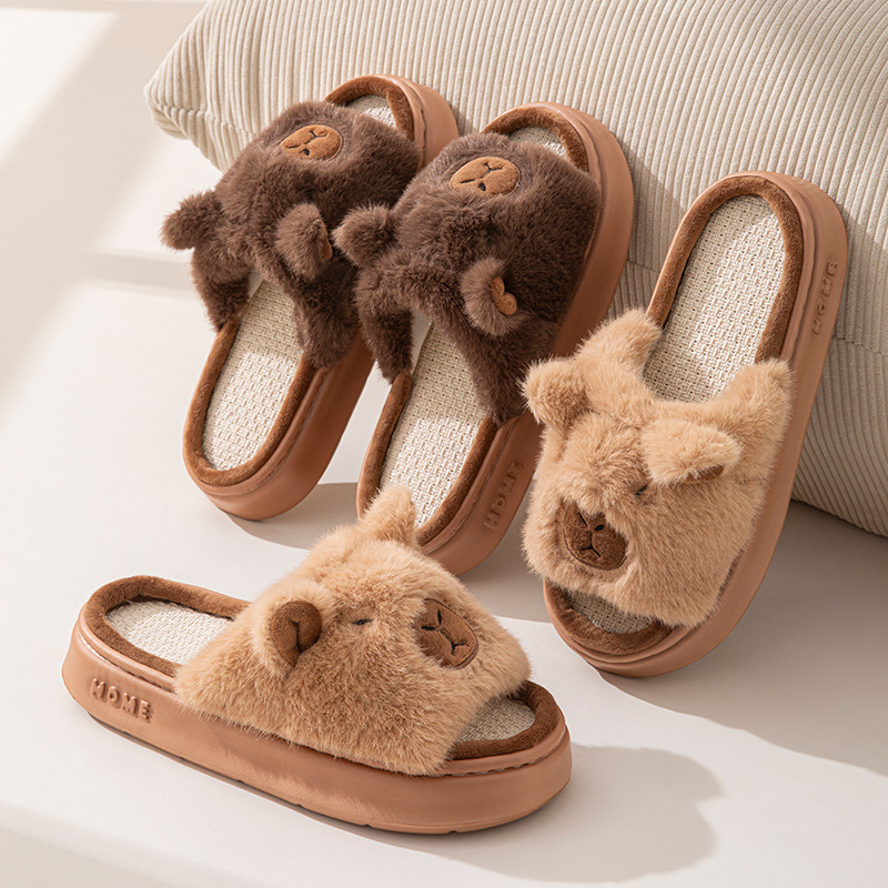 Hemp Cartoon Women's Slippers  - Women'S Fashion Walking Shoes avis et prix
