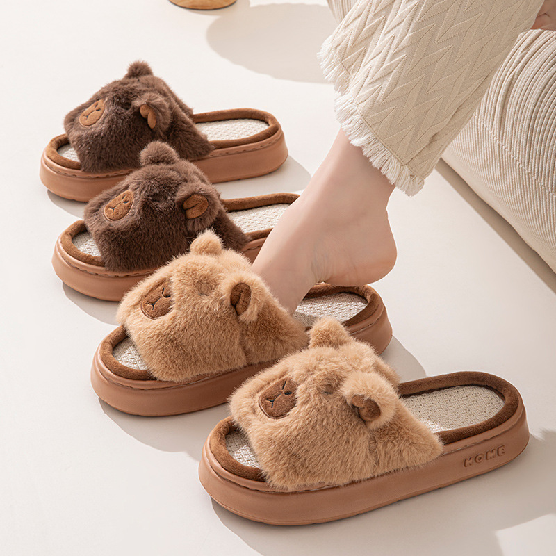 Hemp Cartoon Women's Slippers  - Women'S Fashion Walking Shoes avis et prix