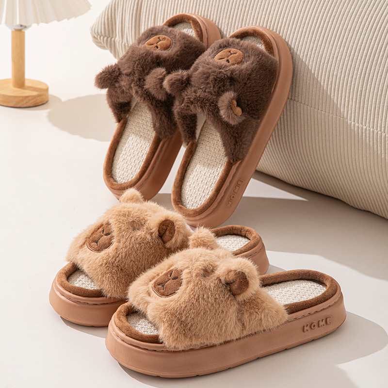Hemp Cartoon Women's Slippers  - Women'S Fashion Walking Shoes avis et prix