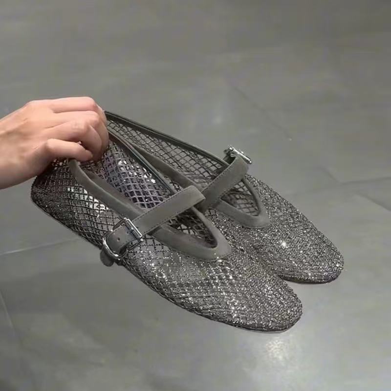 Hollow Rhinestone Baotou Sanda - Women'S Fashion Walking Shoes avis et prix