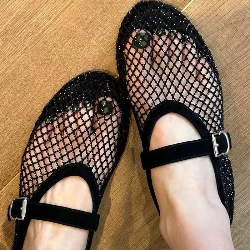 Hollow Rhinestone Baotou Sanda - Women'S Fashion Walking Shoes avis et prix