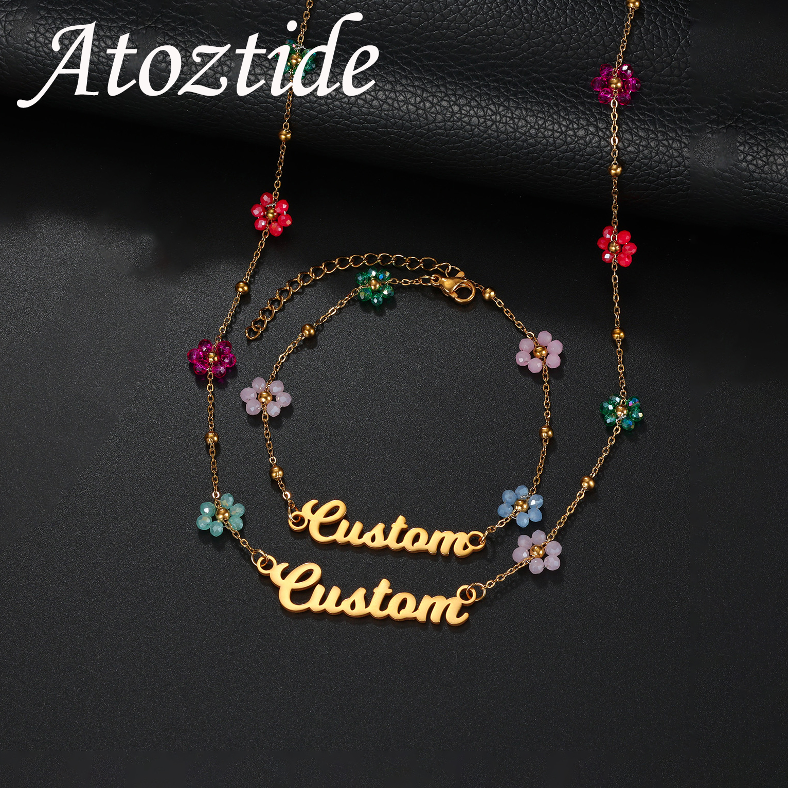 Atoztide Custom Name Jewelry S - Women Fashion Names avis et prix