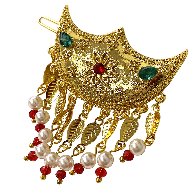 Ethiopian hair clip, emerald,  - Women Fashion Qatar avis et prix