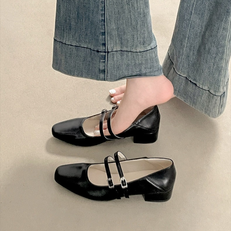 Square Toe Low Heel Women Silv - Women'S Fashion Belts avis et prix