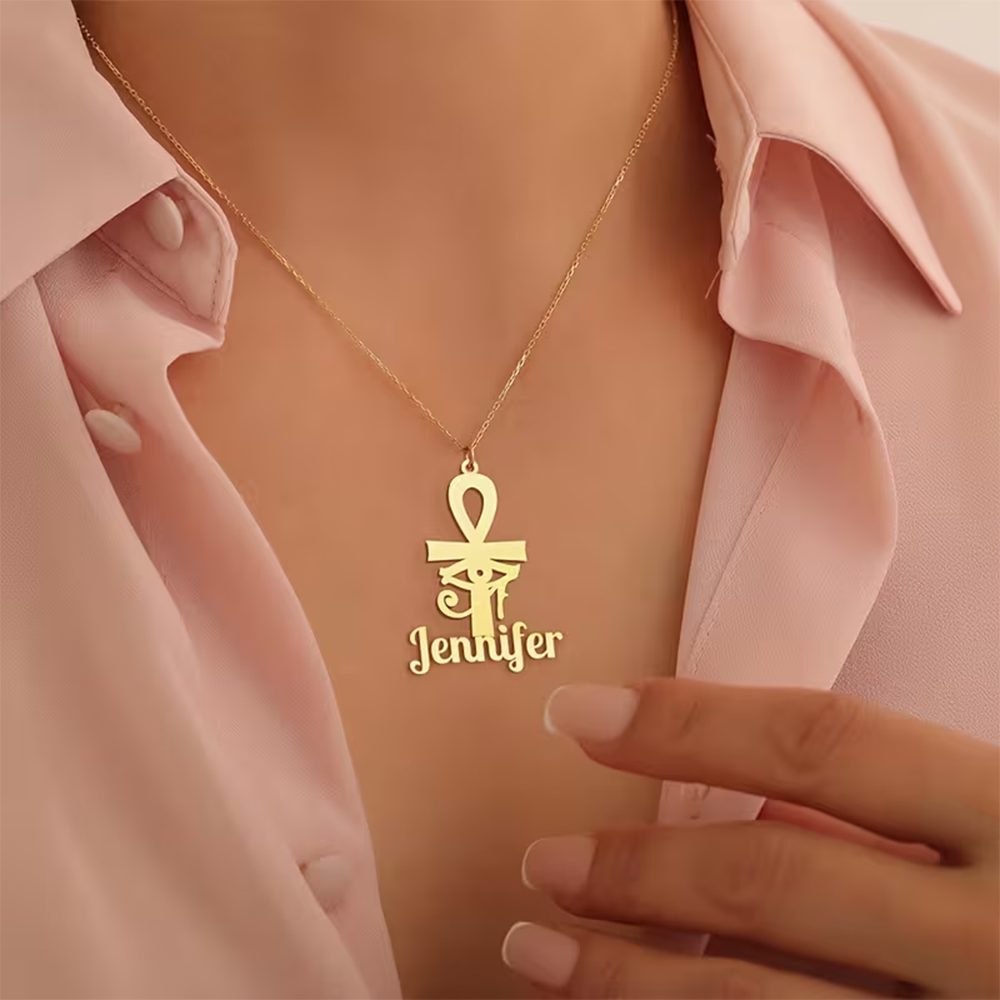 Custom Name Necklace Egyptian  - Women Fashion Names avis et prix