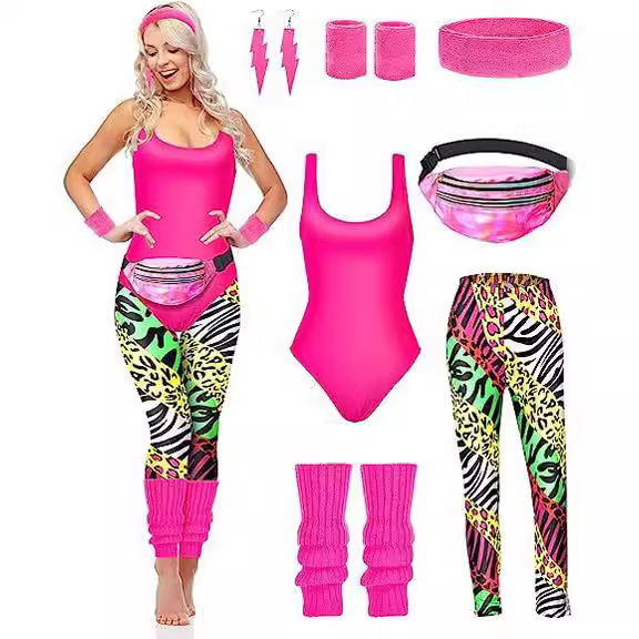 1980s Party Costume Women Spor - Women'S Fashion From The 80S avis et prix