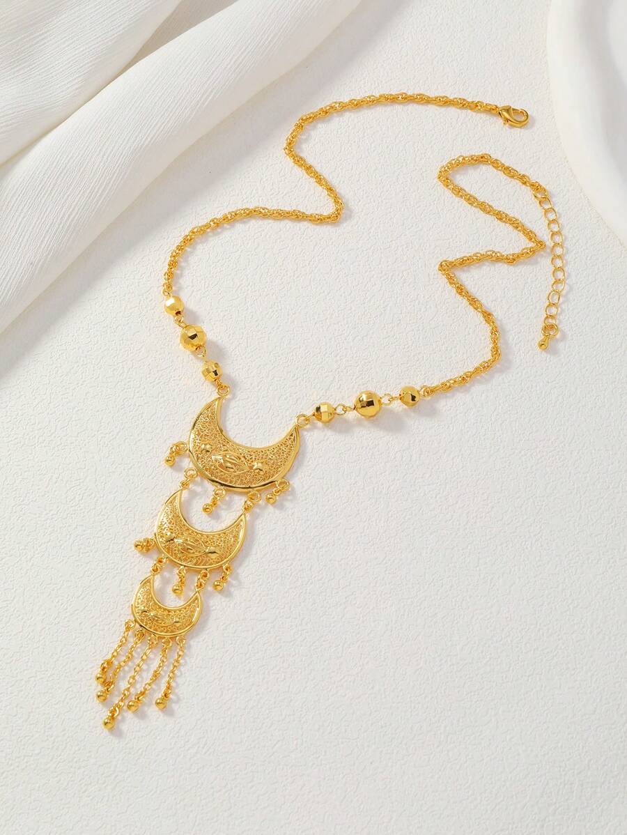 Elegant Gold-Tone Crescent Moo - Women'S Fashion Layering avis et prix