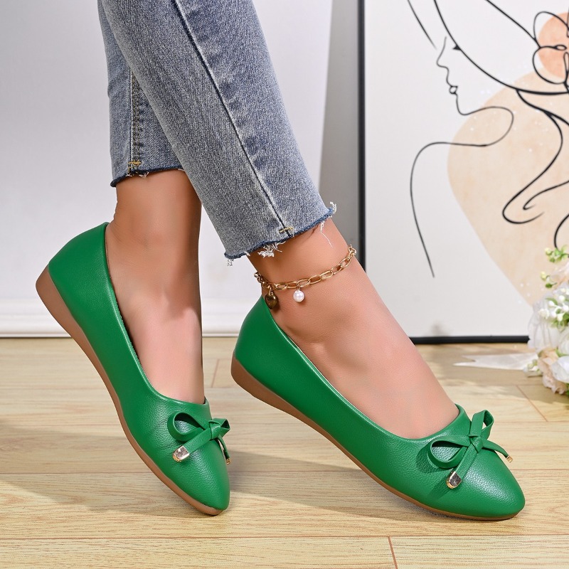 Bow Shallow Mouth Soft Sole Co - Women'S Fashion Walking Shoes avis et prix