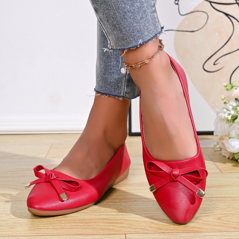 Bow Shallow Mouth Soft Sole Co - Women'S Fashion Walking Shoes avis et prix