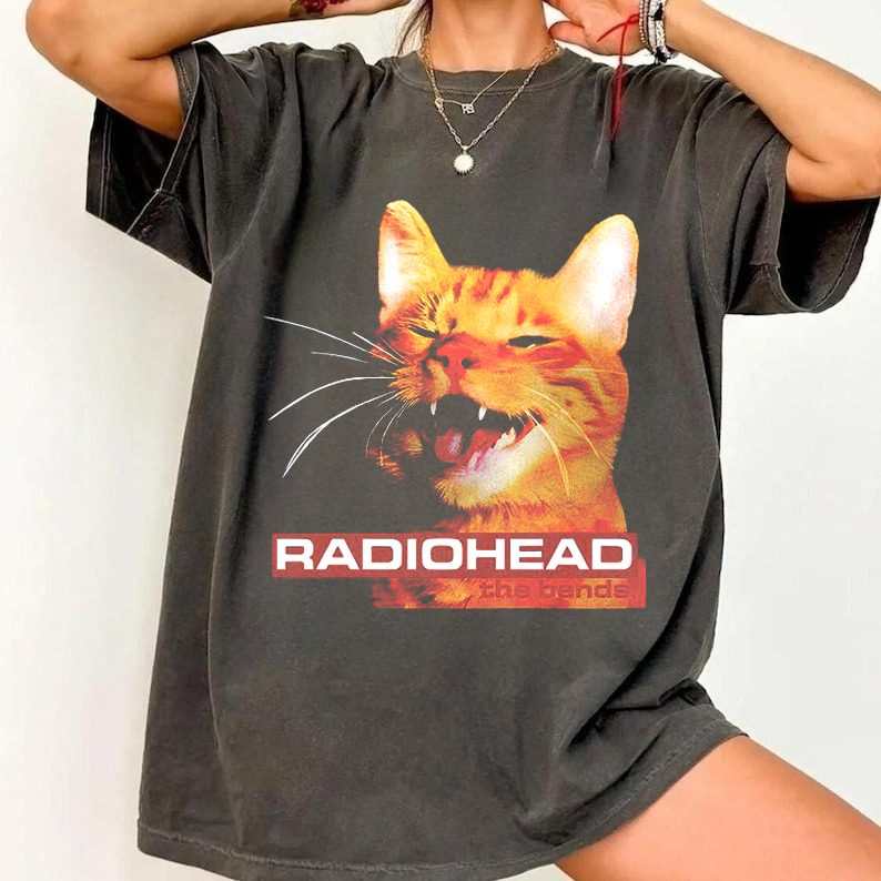 Radiohead The Bend Cat Graphic - Women'S Fashion From The 90S avis et prix