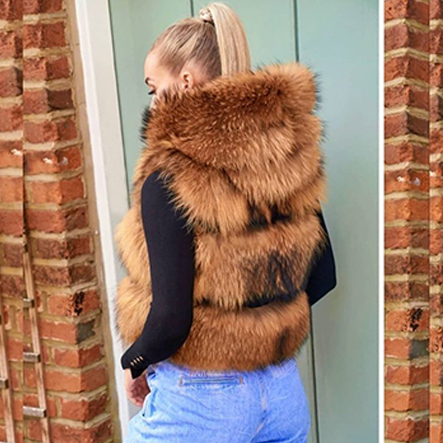 Real Raccoon Fur Vest Women Wa - Women'S Fashion Gilet avis et prix