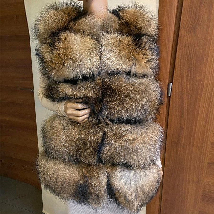 Real Raccoon Fur Vest Women Wa - Women'S Fashion Gilet avis et prix