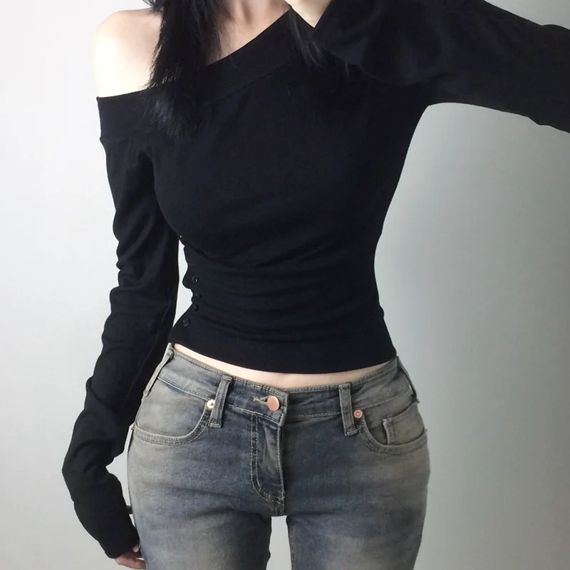 Y2K Vintage Pleated Button T-S - Women'S Fashion Tops avis et prix