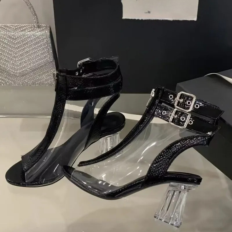 Crystal Heel Zip Sandals Summe - Women'S Fashion Belts avis et prix