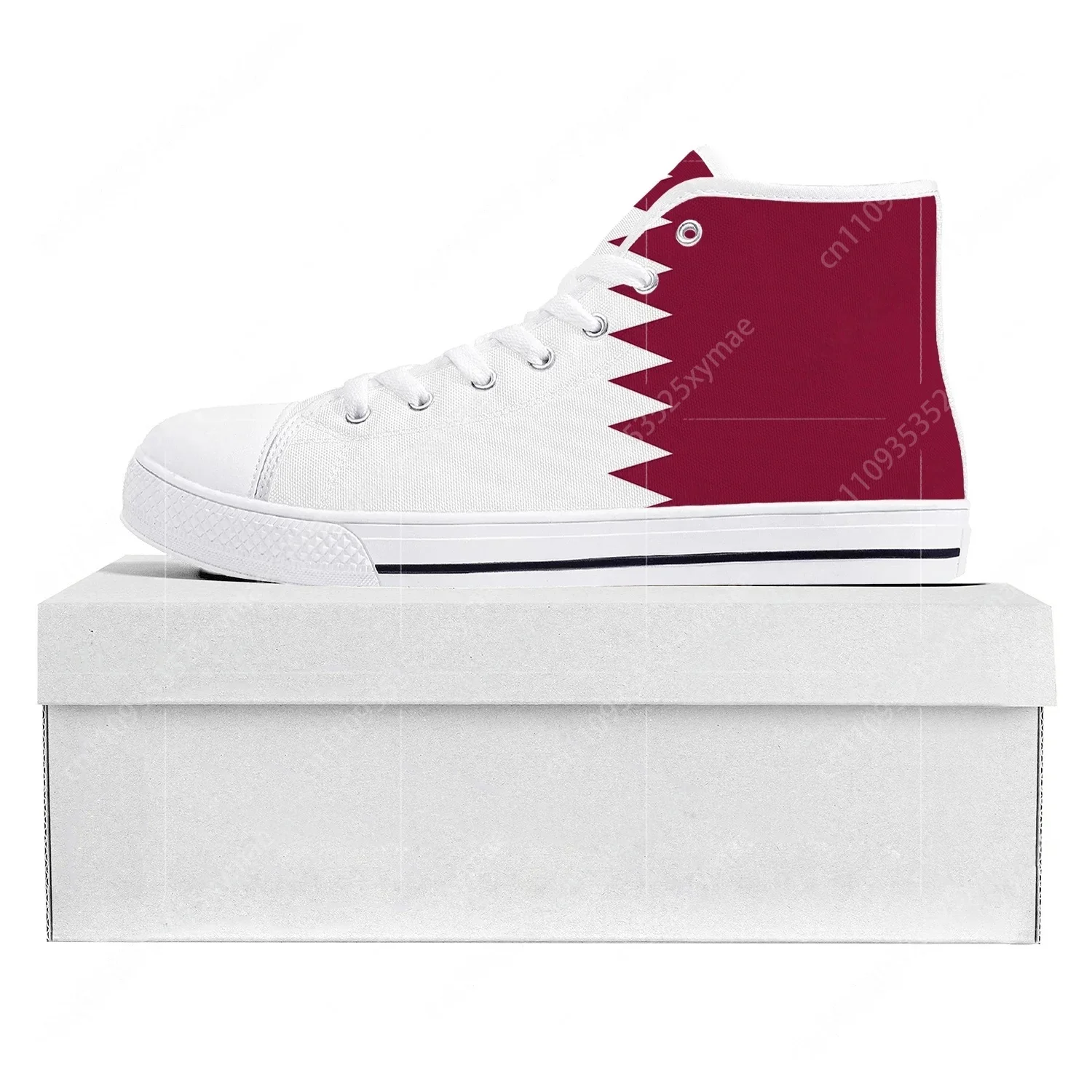Qatar Flag High Top High Quali - Women Fashion Qatar avis et prix
